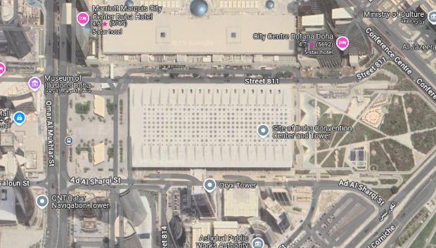 An image of the location of DECC on the map 